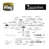 Ammo of Mig 8625 AIRCOBRA AIRBRUSH Areograf dysza 0,3mm